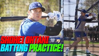 Shohei Ohtani Hits 10 Home Runs in First Dodgers Batting Practice Since Surgery! Highlights