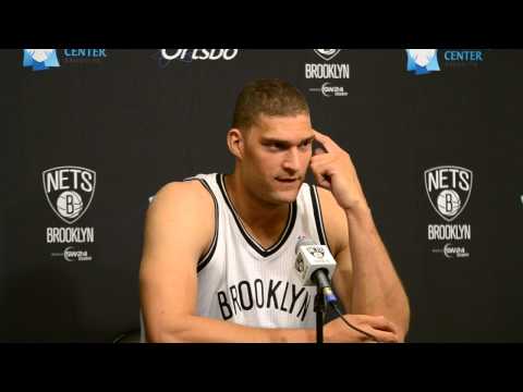 Brook Lopez during Nets Media Day 2013 -- part 1 - YouTube