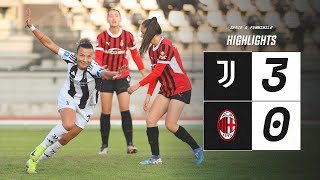 HIGHLIGHTS SERIE A | Juventus Women 3-0 Milan | Girelli, Caruso & Cantore Goals