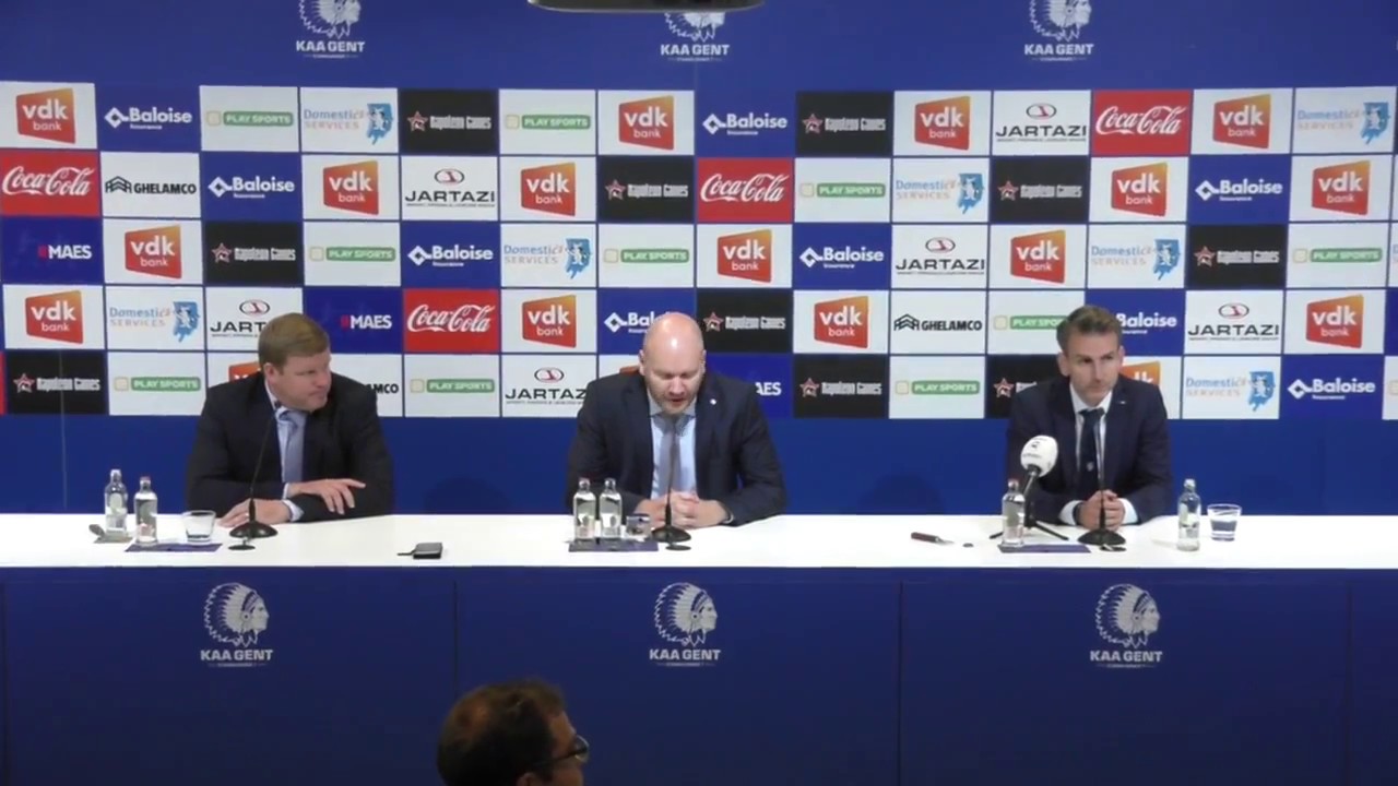 Persconferentie na KAA Gent - KRC Genk