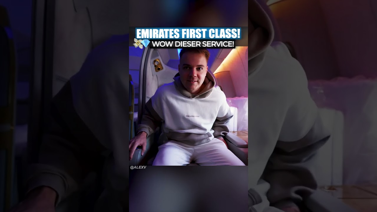 Dieser Service ist einfach nur KRASS! EMIRATES FIRST CLASS! 🤩 alexv travel traveling traveltrips