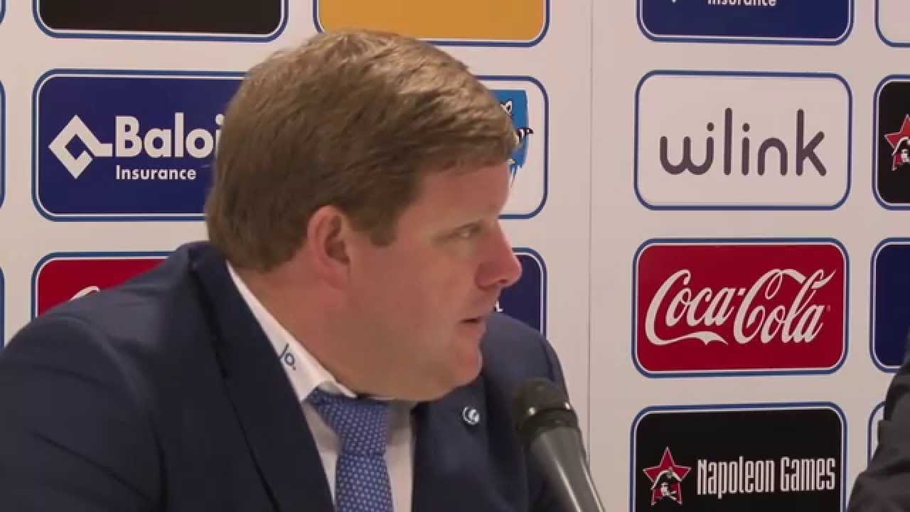 Persconferentie na KAA Gent - R Charleroi SC