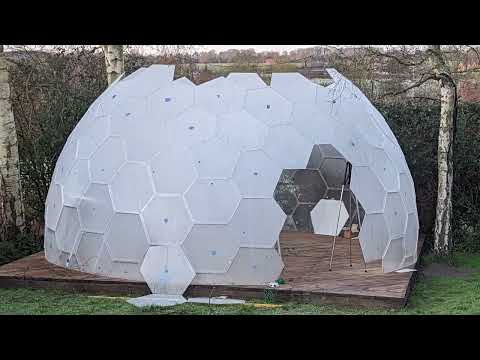 Upload mp3 to YouTube and audio cutter for 4m Frameless Geodesic Dome Build. download from Youtube