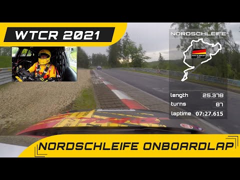 Onboard lap on the legendary Nurburgring Nordschleife in my Audi RS3 LMS FIA WTCR 2021 season