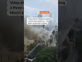 Miami firefighters battle massive apartment fire | REUTERS  - 00:15 min - News - Video
