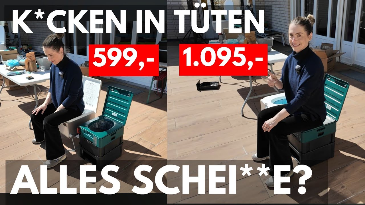 KACKEN IN TÜTEN 50% BILLIGER? LooSeal Evo und Clesana X1 Vergleichstest Folieneinschweiß-Toiletten