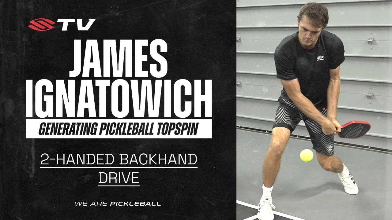 Generate Topspin with the Pickleball 2-Handed Backhand Drive