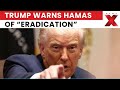 US President Donald Trump Warns Hamas of “Eradication” if Ceasefire Violated; Stakes Rise for Truce
