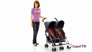 Обзор коляски Коляска для двойни Maclaren Twin Triumph Denim DSE12022 Видеоинструкции.