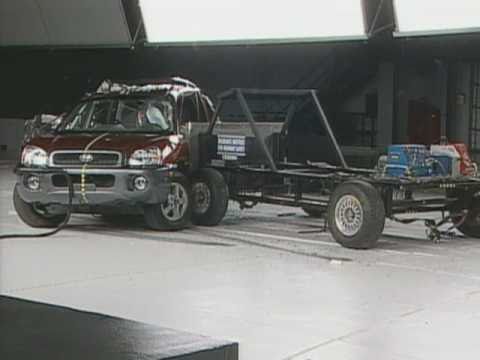 Teste de Video Crash Hyundai Santa Fé 2000 - 2004