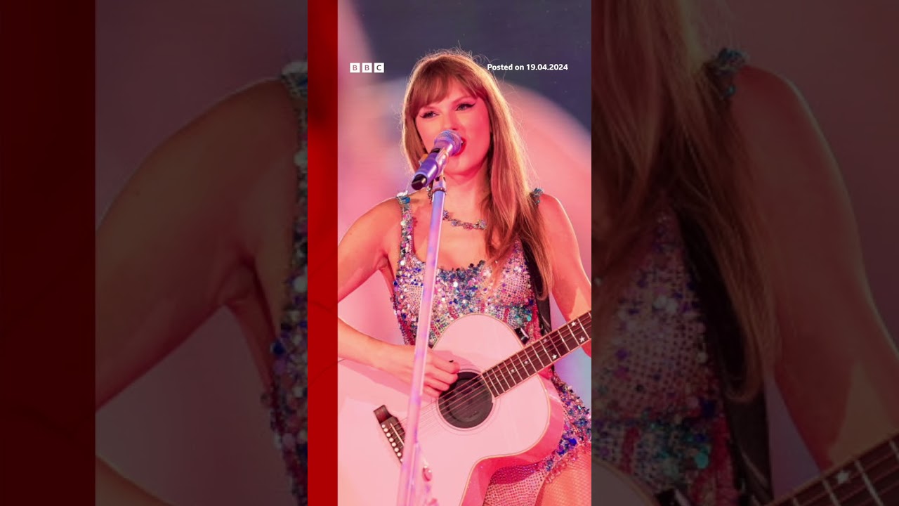 Taylor Swift releases surprise double album. #Shorts #TaylorSwift #BBCNews
