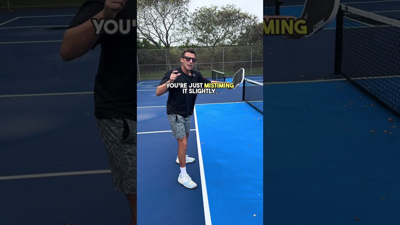 How to defend against a hard drive to your body! #pickleball #pickleballtips