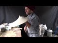Buying a Woodfired Oven Pizza from a Spinning & Making Master Massimo: Italian Street Food in London