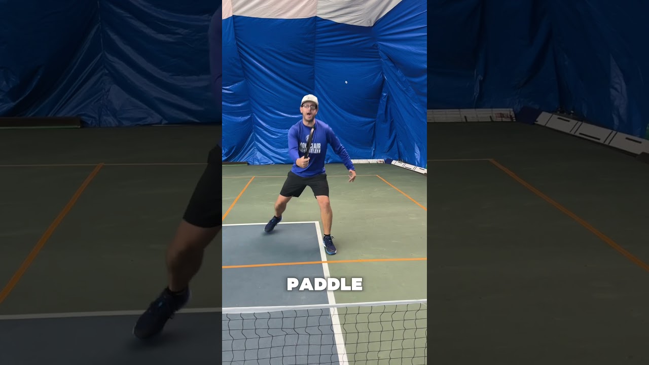 As your court position changes, so should your paddle! #pickleballcoach #coaching
