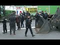LIVE: French farmers block entrance to Europes largest wholesale produce market  - 15:39 min - News - Video