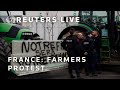 LIVE: French farmers block entrance to Europes largest wholesale produce market