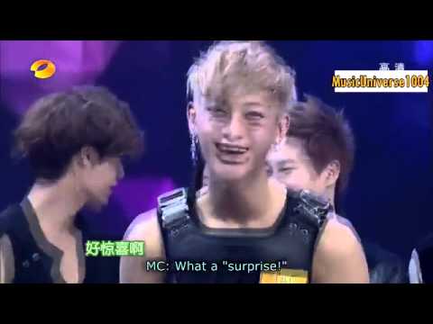 Tao and Kris rapp n chanyeol do the beatbox