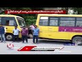 Strict Action Will Be Taken On School Buses With No Fitness Certificate, Says DTC Chandrasekhar | V6  - 02:39 min - News - Video