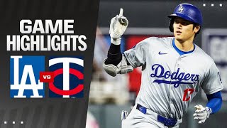 Dodgers vs. Twins Game Highlights (4/8/24) | MLB Highlights
