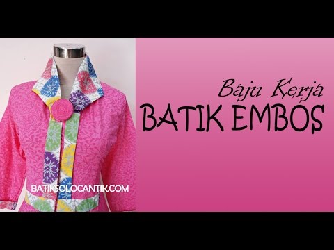 Baju Kerja Modern Model Batik Emboss Terbaru Videomoviles Com