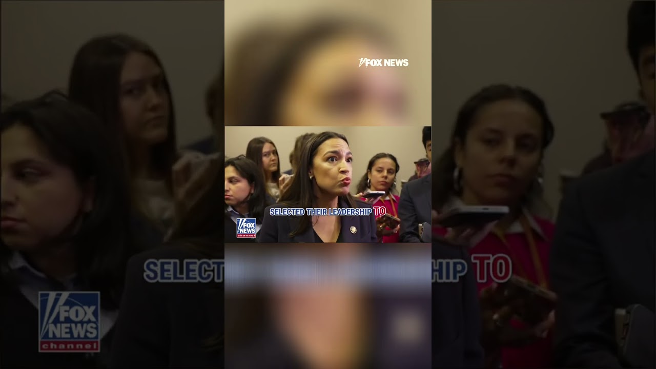 'Should Schumer stay as minority leader?': AOC responds #aoc #shorts #chuckschumer #politics