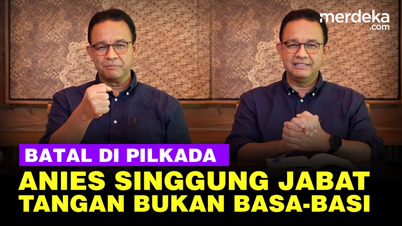 Anies Luapkan Isi Hati Batal Maju Pilkada, Singgung Jabar Tangan Bukan Basa-basi