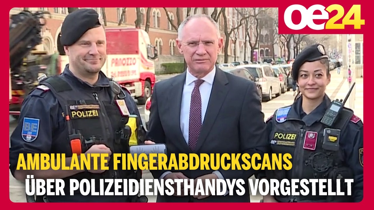 Ambulante Fingerabdruckscans über Polizeidiensthandys vorgestellt