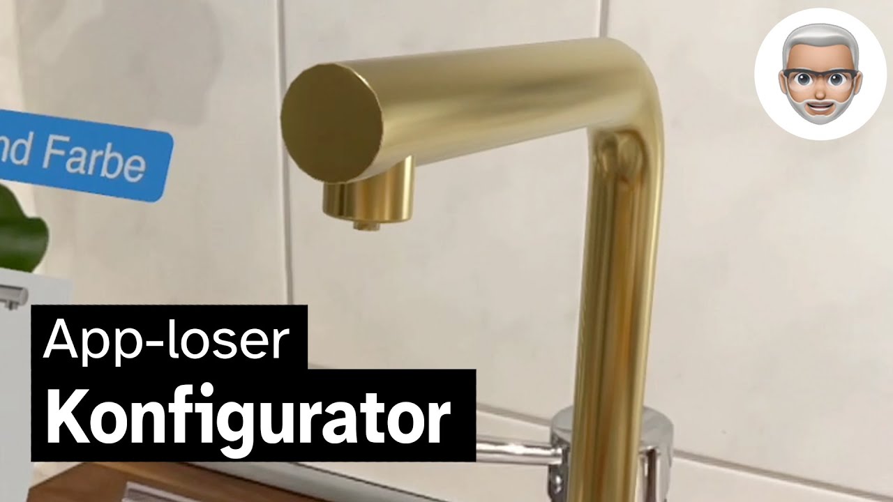 Goldenen Wasserhahn in Augmented Reality ausprobieren