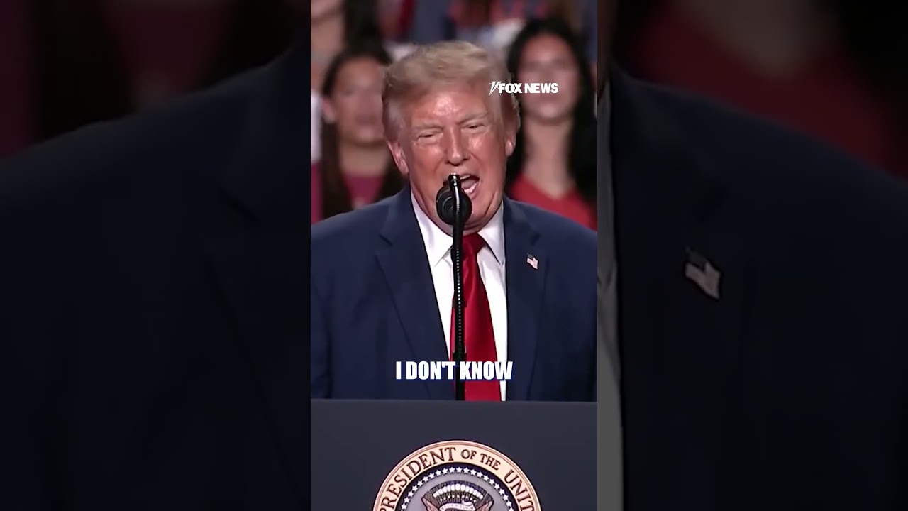Trump says Melania corrected his pronunciation #shorts
