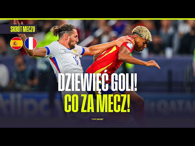 SKRÓT: HISZPANIA – FRANCJA. LIGA NARODÓW – PÓŁFINAŁY. ZNAKOMITY MECZ, DZIEWIĘĆ GOLI!