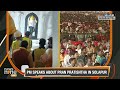PM Emotional Moment | Unsteady voice |Then, a sip of water... PM Modi choked up on stage | News9
