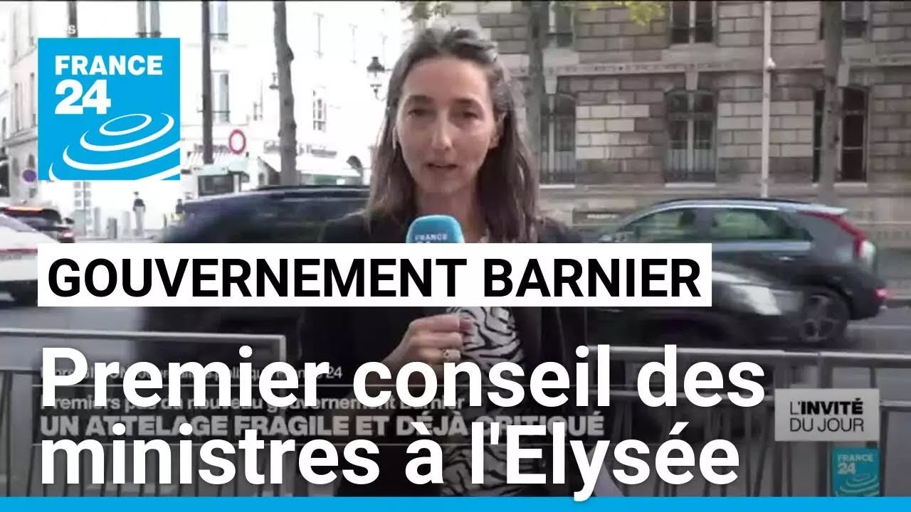 Gouvernement Barnier : premier conseil des ministres à l'Elysée • FRANCE 24