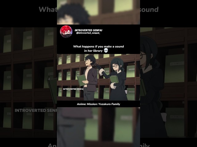 What happens if you make a sound in her library