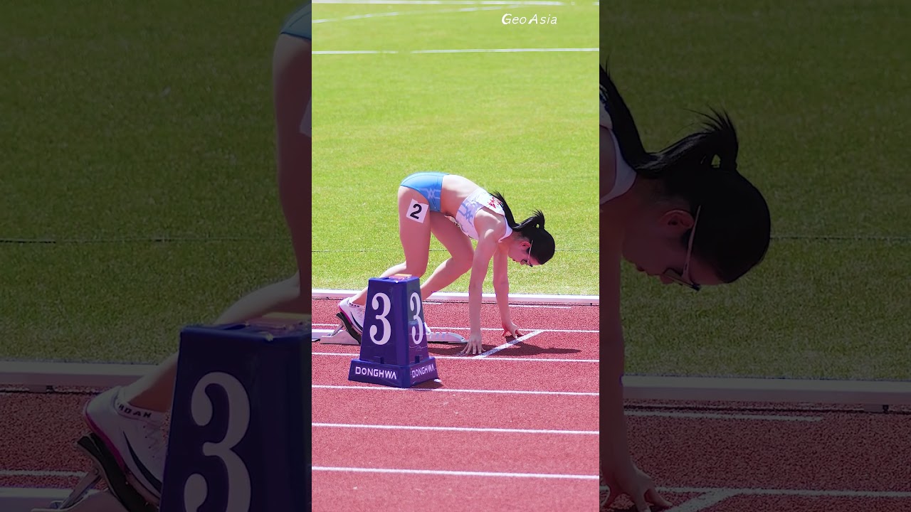 워밍업 도중 많이 더운가 보네요!! 김주하(시흥시청) #athletics #김주하 #여자육상 #trackandfield #sportstar #shorts