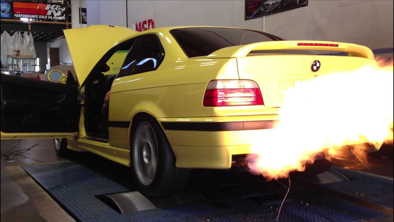 Bmw flame exhaust #3
