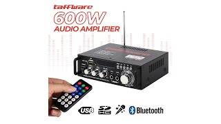 Pratinjau video produk Taffware Bluetooth EQ Audio Amplifier Home Theater FM 600W - BT-298A