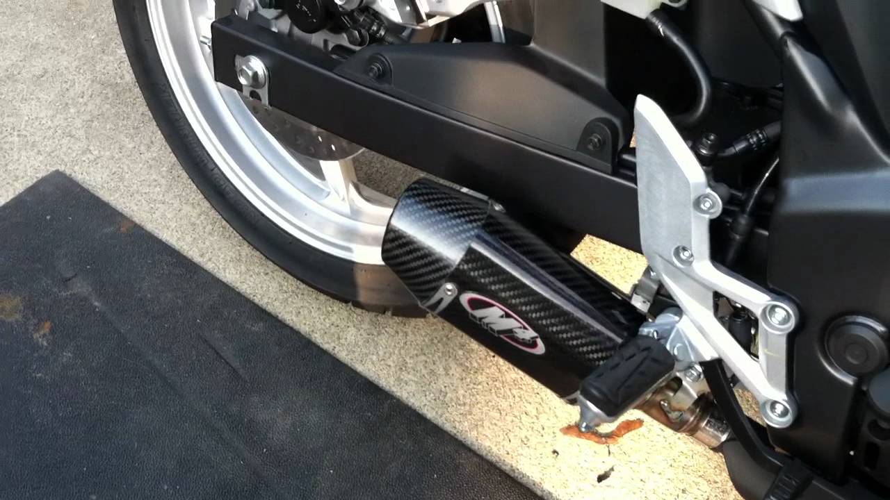 Honda cbr250r m4 street slayer carbon fiber exhaust #5