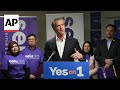 California Governor Newsom campaigns for mental health ballot measure