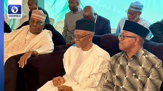 Shettima, Atiku, Zulum, Radda, Obi, El-Rufai Attend Fidau Prayer For Buhari