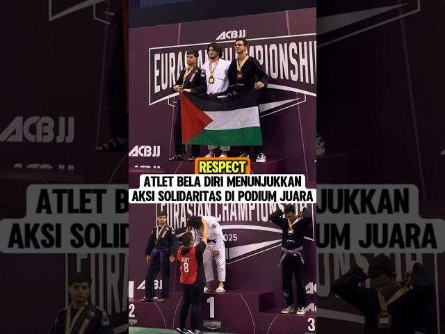 Respect‼️Atlet bela diri dunia tunjukkan aksi solidaritas #respect #solidaritas #muslimpulsee #info