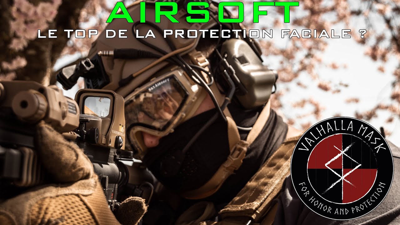 AIRSOFT - Le top de la protection de faciale ? - Cagoule grillagé de chez VALHALLA MASK !