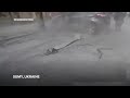 Camera operator runs for cover as Russian missiles hit Ukrainian city of Sumy  - 00:27 min - News - Video
