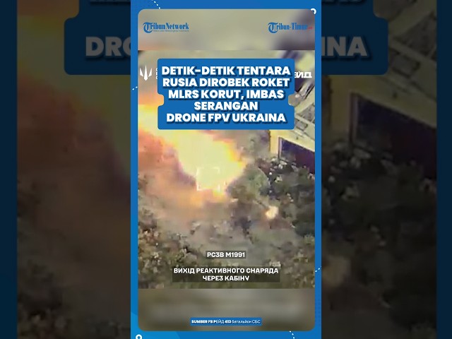 🇷🇺VS🇺🇦: KABIN MOBIL RANPUR MLRS KORUT YANG DIPAKAI RUSIA DIROBEK ROKET IMBAS DRONE FPV UKRAINA