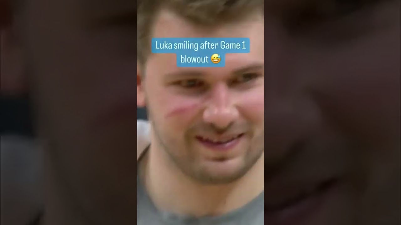 Luka Smiling After Game One Loss 👀