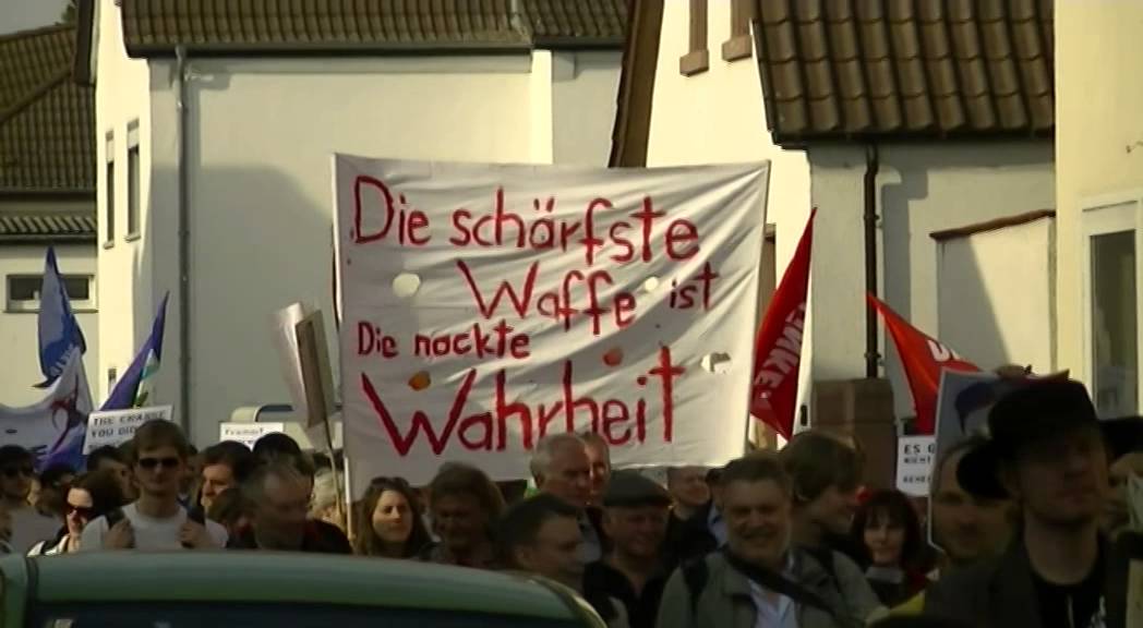 Protestmarsch zum Dagger-Complex, 29.03.14 Titelbild