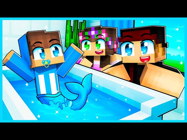 MIPAN & ZUZUZU JADI PUTRI DUYUNG DAN DI ADOPSI DI MINECRAFT SURVIVAL!!