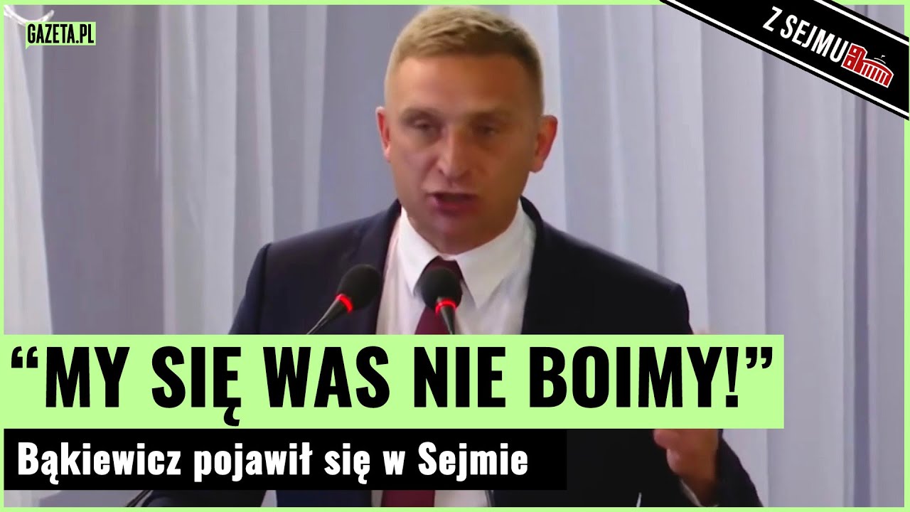 Bąkiewicz w Sejmie zaatakował Papę: Możecie nas wsadzać do więzień | Gazeta.pl