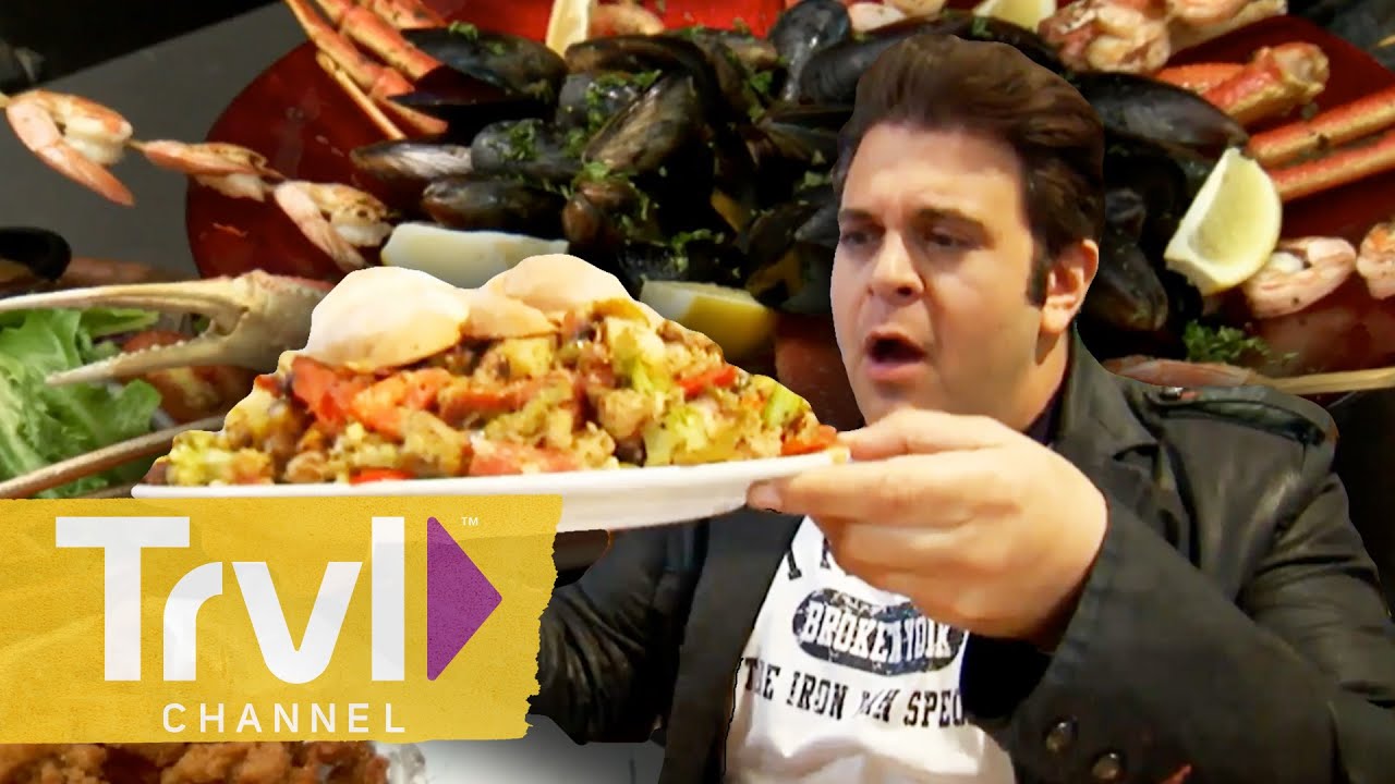 New York Food Challenges | Man v. Food | Travel Channel