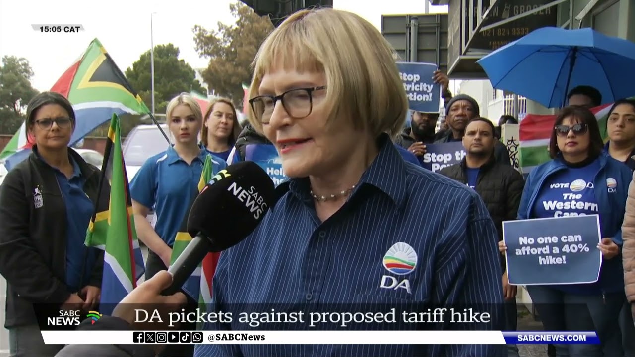 Eskom proposed tariff hike | DA's Zille protests Eskom's 38% tariff hike