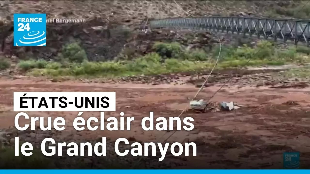 Grand Canyon : au moins un mort et une quinzaine de disparue après une crue éclair • FRANCE 24